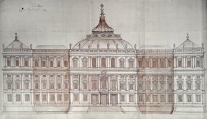 Second Design for the Principal Facade of the Louvre by Carlo Rainaldi